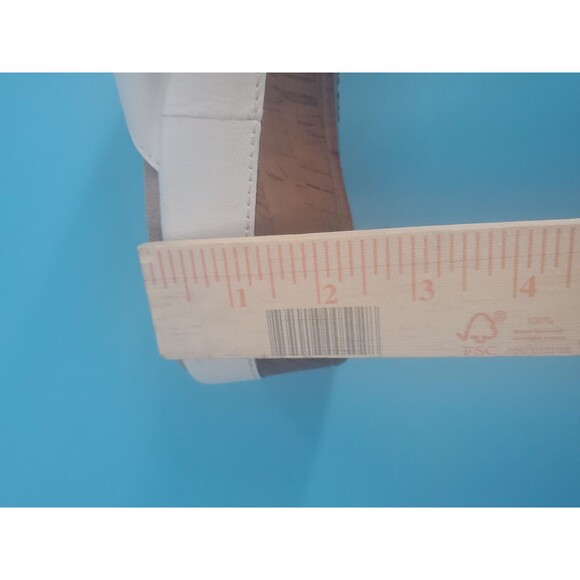 Kloggs Comfort Sandal Sz 8 Leather Back Slide Wedge Slip Resistant White - Picture 11 of 14